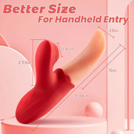 Licker - Flapping & Sucking Tongue Vibrator with 10 Vibration Modes