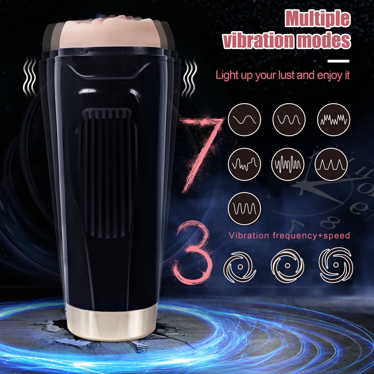 Ram-Male Masturbator Squirtlove Realistic Pocket Pussy Vagina Lifelike Penis Pump Vacuum Pump Penis Trainer Male Sex Toy for Men Soft and Fleshy Texture, Penis Stimulation, Male Blowjob Stroker Adult toy Rechargeable Penis Vibrator