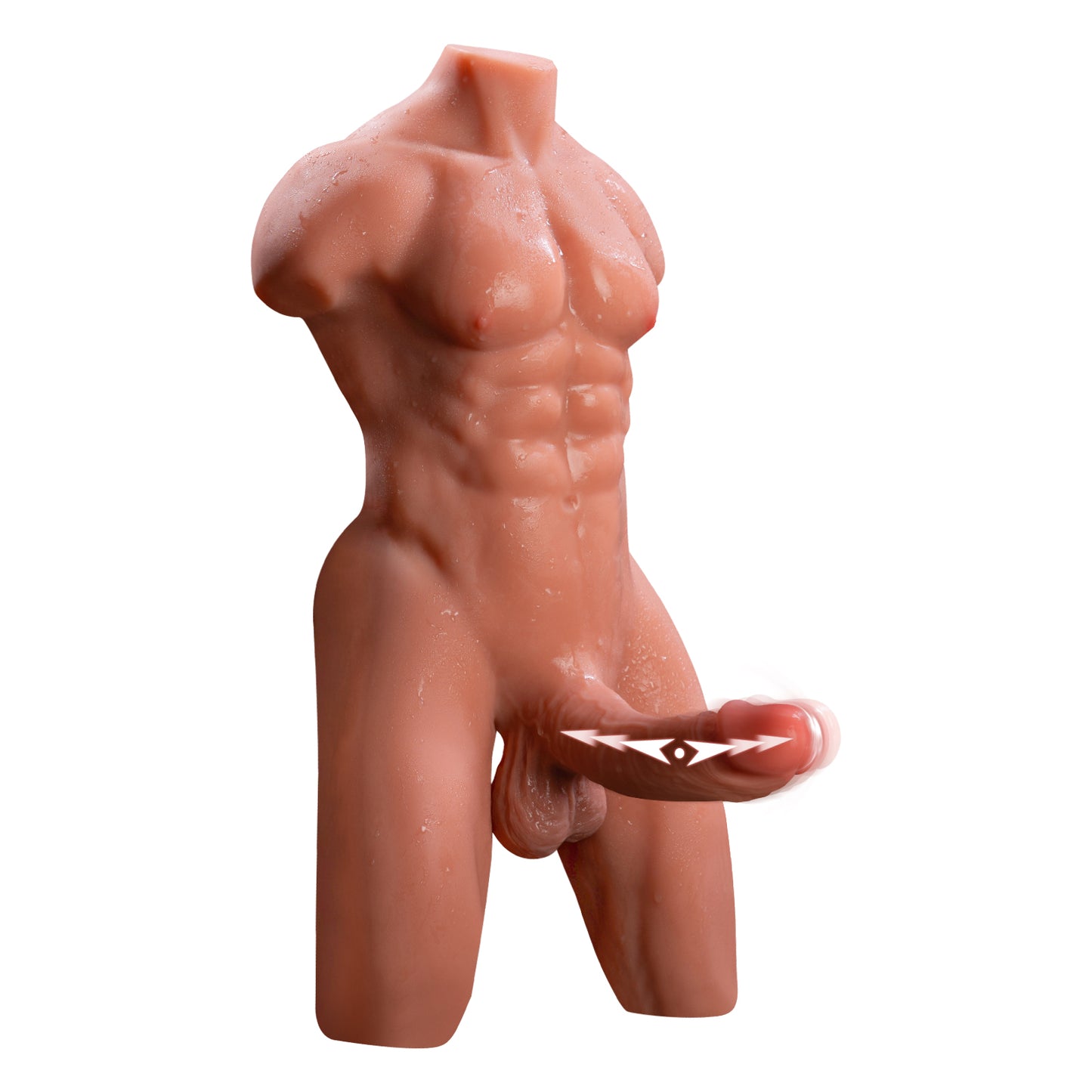 Rudolf-19LB/22.24IN Realistic Male Sex Doll with Vibrating Dildo, Built-in Skeleton