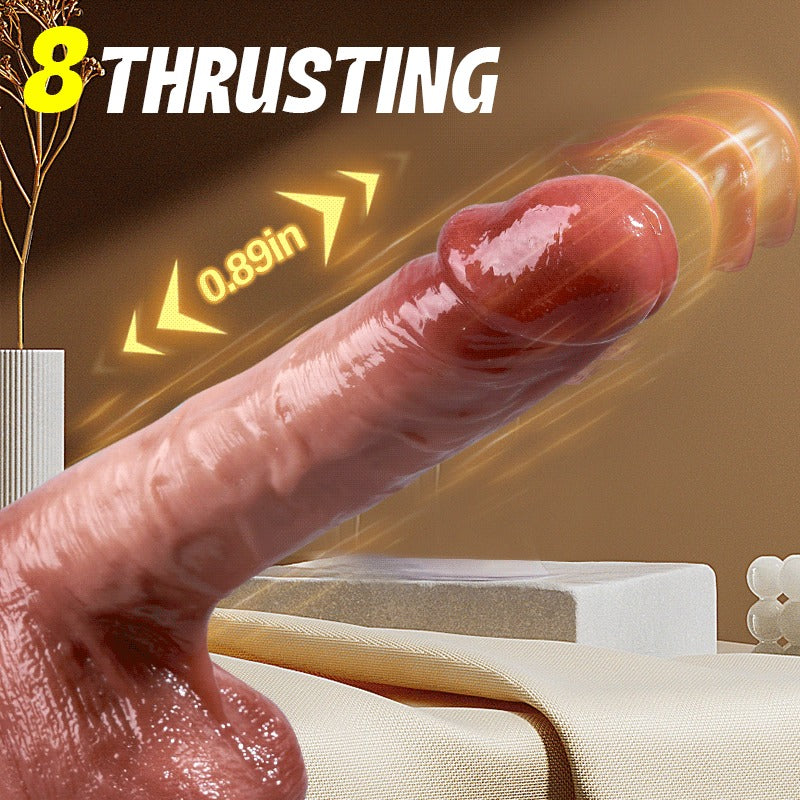 UniFlex 8 Thrusting Heating G & P-spot Fun Dildo 7.87 in