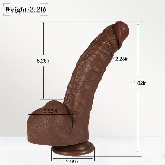 US Cliff-11.02IN Strong Suction Cup Dildo