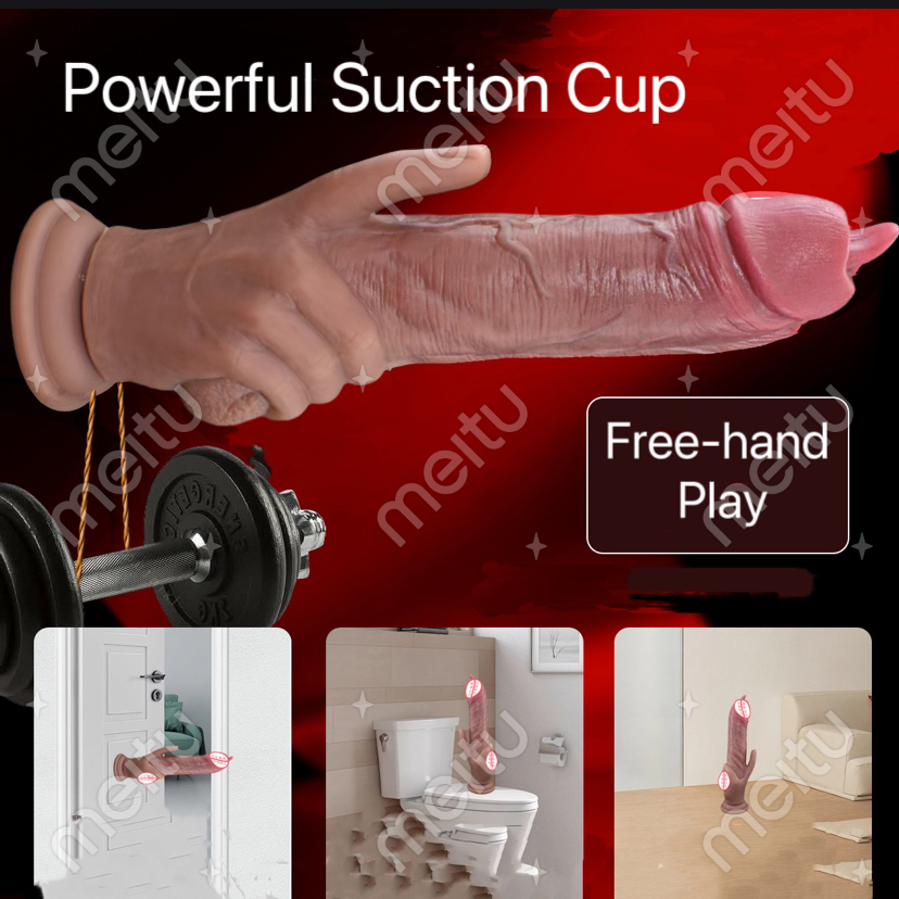 Titan- Licking G-spot Dildo Vibrator, Suction Cup Dildo with 10 Modes
