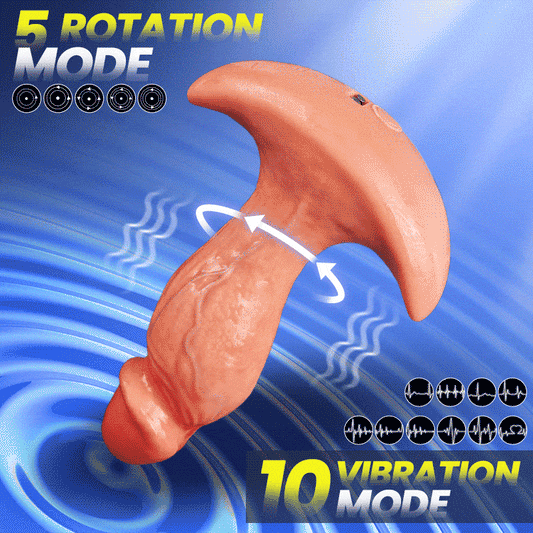 Levi - APP & Remote Control 360° Rotating Vibrating Butt Plug Anal Dildo for Men Women