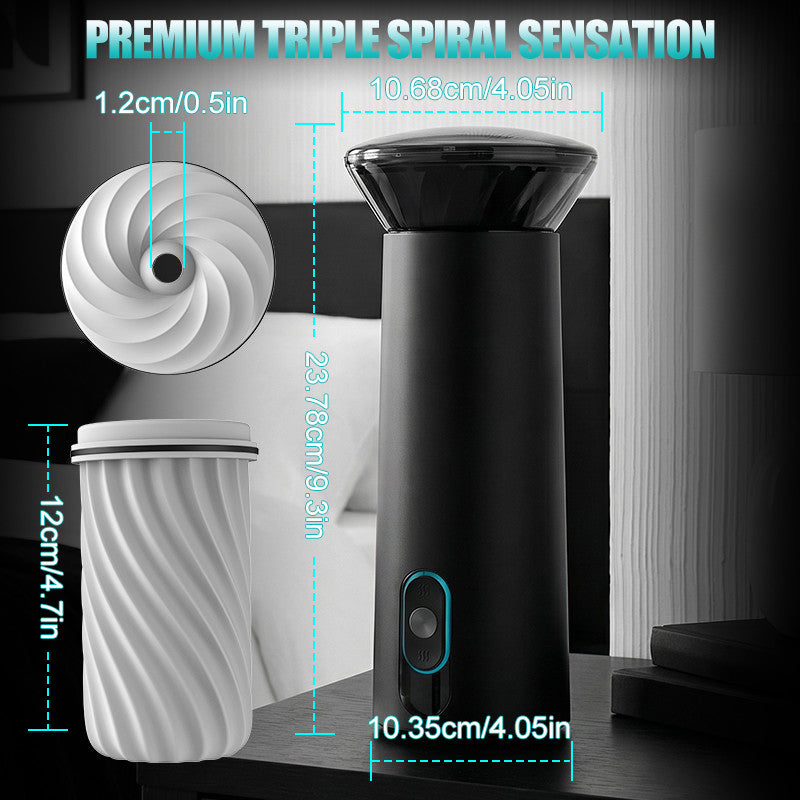 【Suck You Hollow】Bliss - 9 Suction Modes & Powerful Vibration 2.8x Wide Sleeve Electric Male Stroker