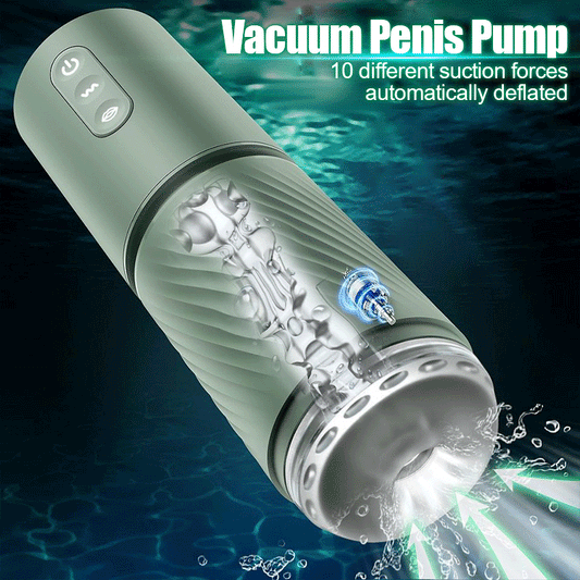 Abyss - 10 Suction & 10 Vibration Vacuum Penis Pump Enlargement Pump Male Stroker