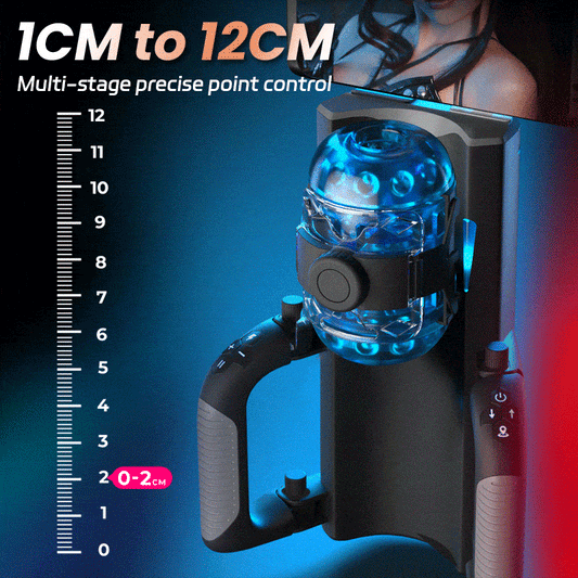 Venom - Long 12CM & 700 Strokes/Min Telescopic Adjustable Tightness Phone Stand Automatic Male Stroker