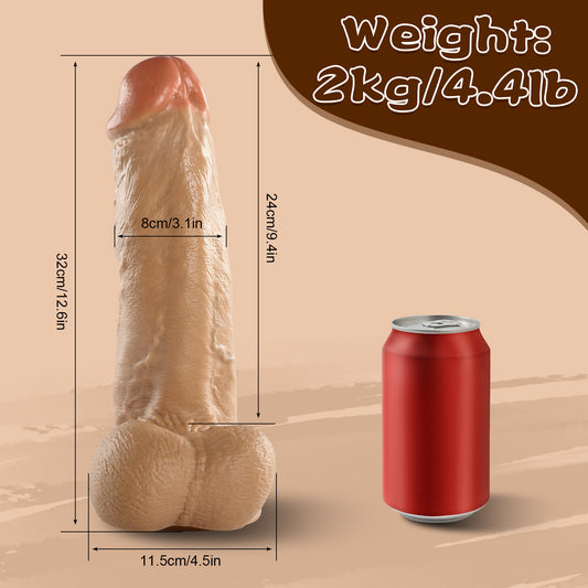 Elvis-9.4/3.1in Super Big Thick Dildo with Strong Suction Cup