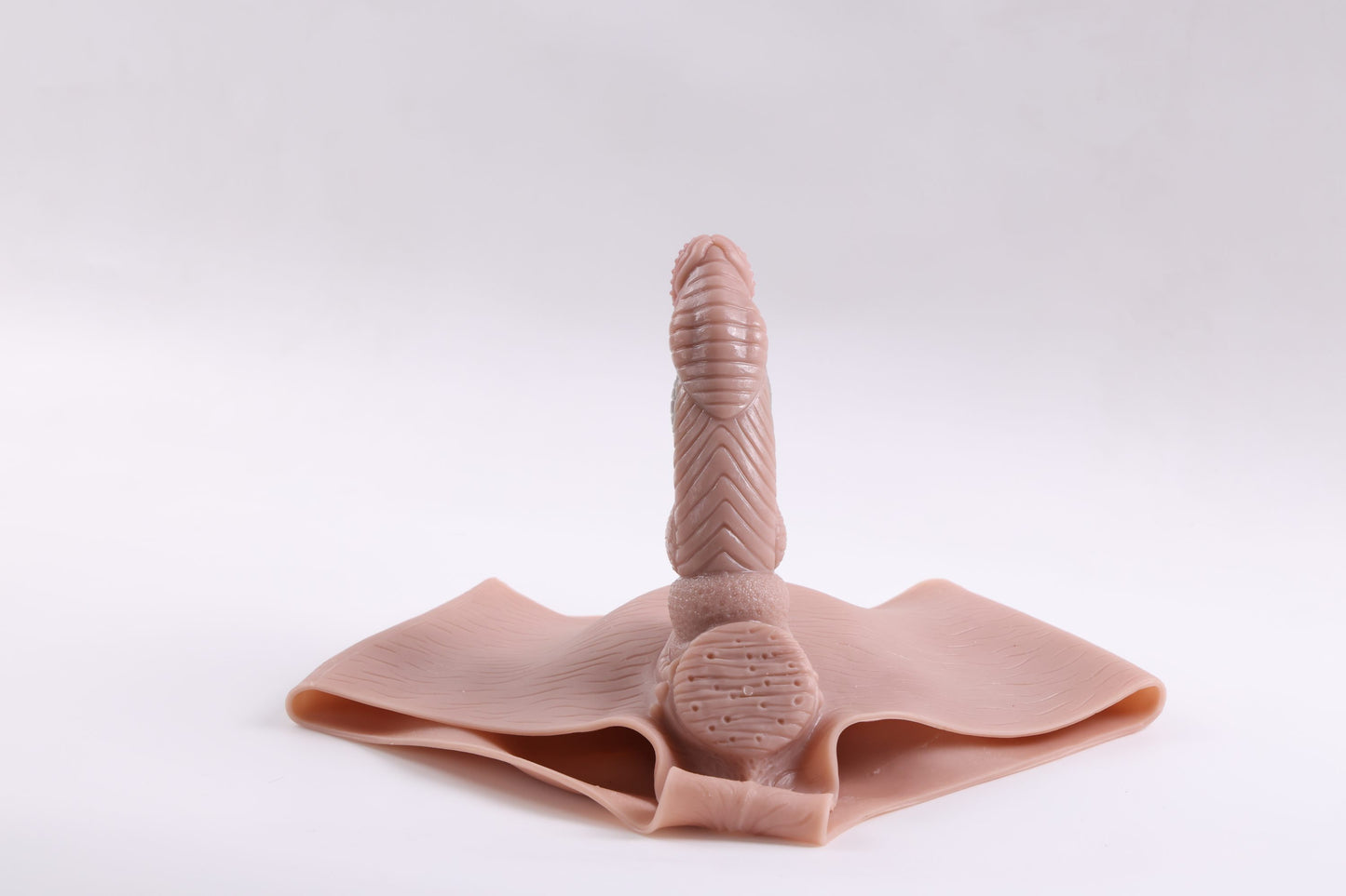 Monster-Strap On Dildo, 2 in 1 with Asshole Opening & Insertable 6.7" Solid Dick(Flesh)