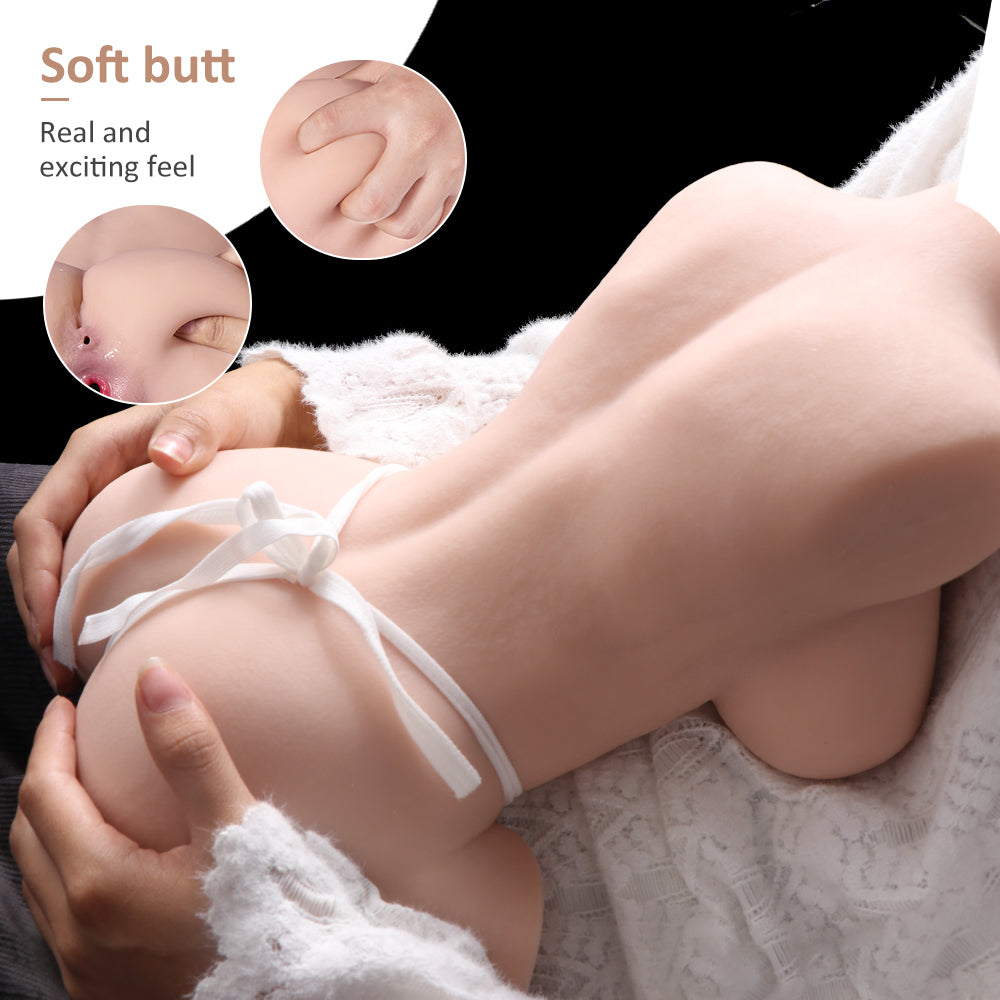 Jessie -Sex Doll with Soft Boobs, Lifelike Vagina & Anal, 3 in 1 Doll Torso