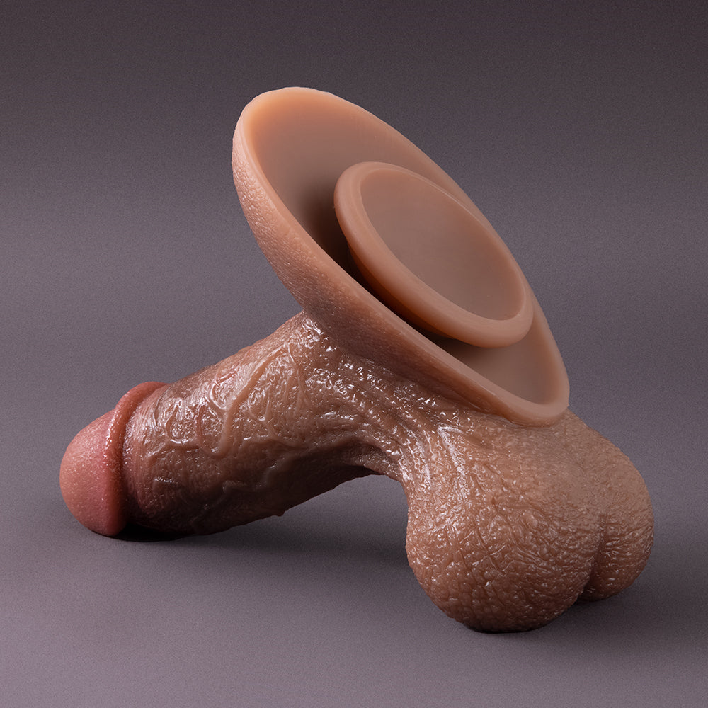 Zeus-Squirtlove Realistic Big Dildo Sex Toy, Thick Huge Dildo with Strong Suction Cup, Skin-Like Giant Silicone Dildo for Anal Clit G-Spot Stimulation, Hands-Free Play Adult Toy for Women Couples Men
