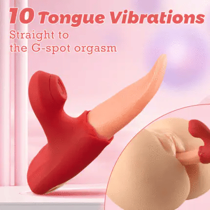 Licker - Flapping & Sucking Tongue Vibrator with 10 Vibration Modes