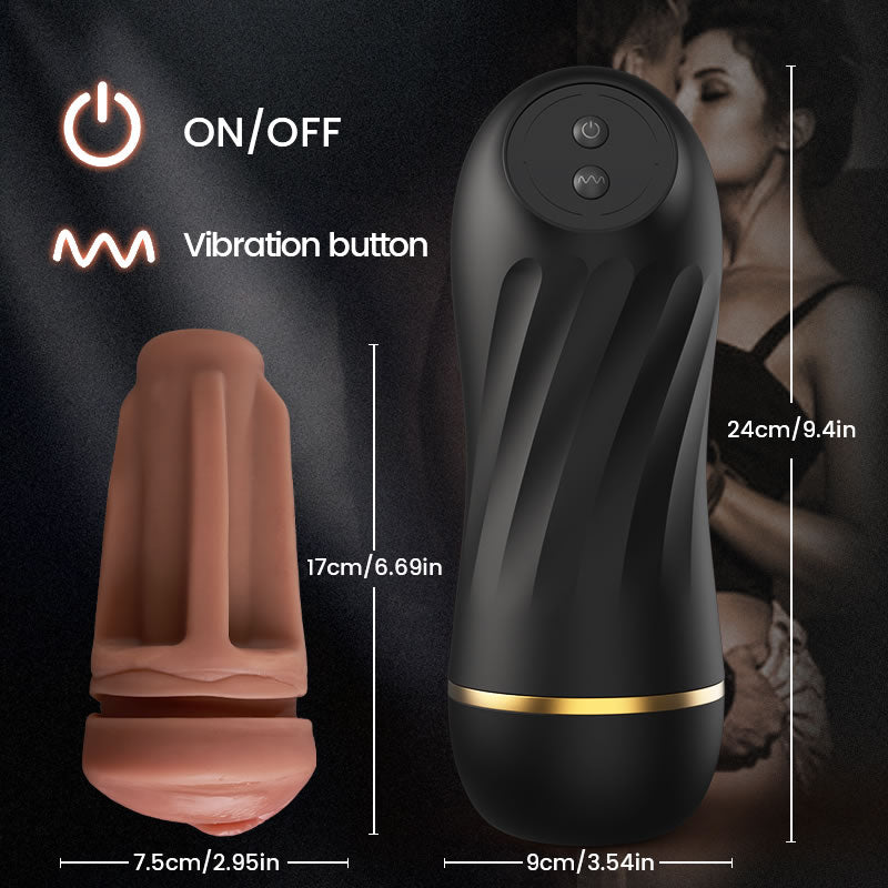 Scarlett Kiss - Squirtlove 10 Vibration 360° Textured Massage Silent Immersive Male Stroker