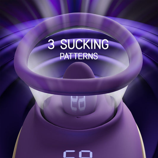 Clitoral Sucking Vibrator with Licking & Vibrating Tongue