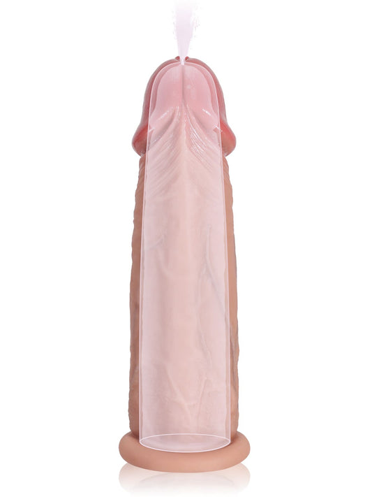 Bilford | 6" x 1.5" Brown Realistic Open Ended Penis Sleeves