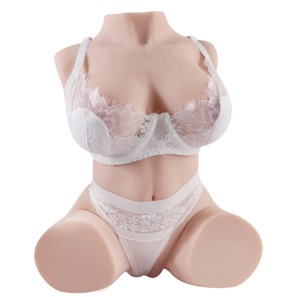 Jessie -14.98 LB, Breast 24.4 IN& HIPS 11.02 IN, 3 in 1 Doll Torso with Soft Boobs, Lifelike Vagina & Anus