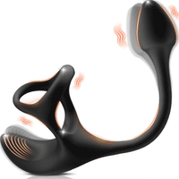 【Pounded to Ecstasy】Zenith - Vibrating Anal Plug Prostate Massager with Penis Rings