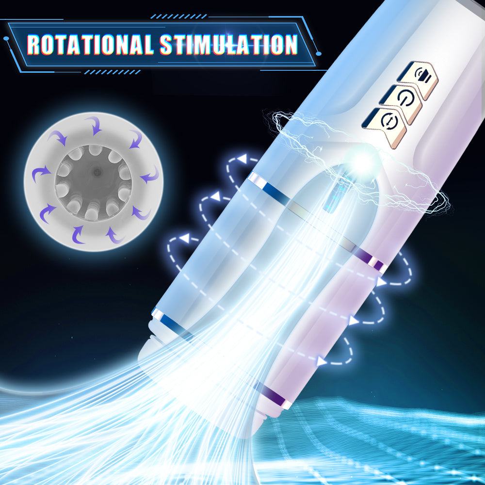Jimei - Rechargetable Male Masturbator Stroker, Thrusting Rotating & Vibrating