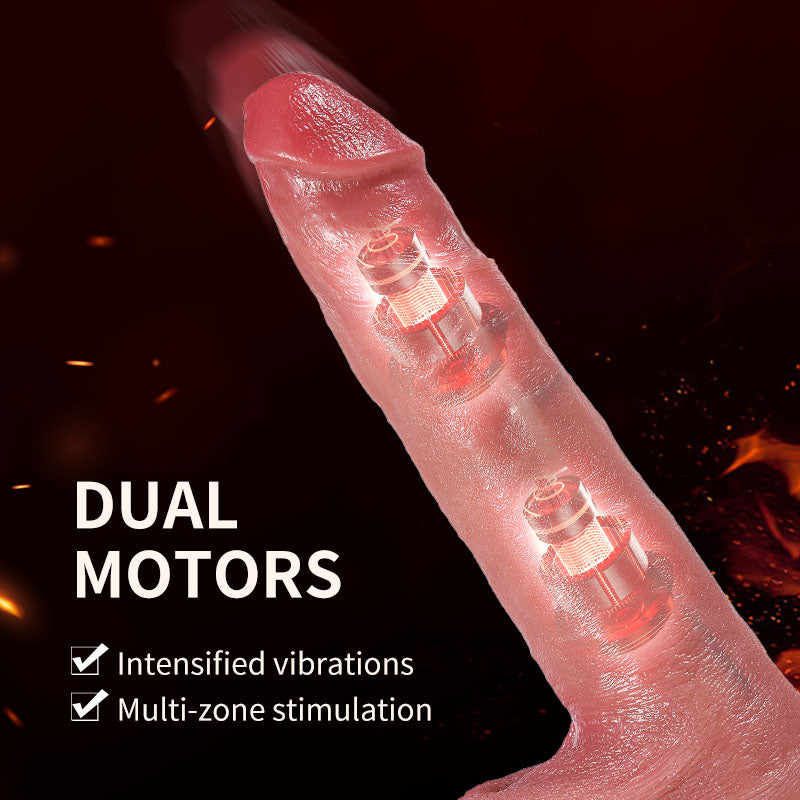 Casimir - Realistic Dildo Designed for Beginners Silicone Heating Thrusting Automatic In & Out Dildo