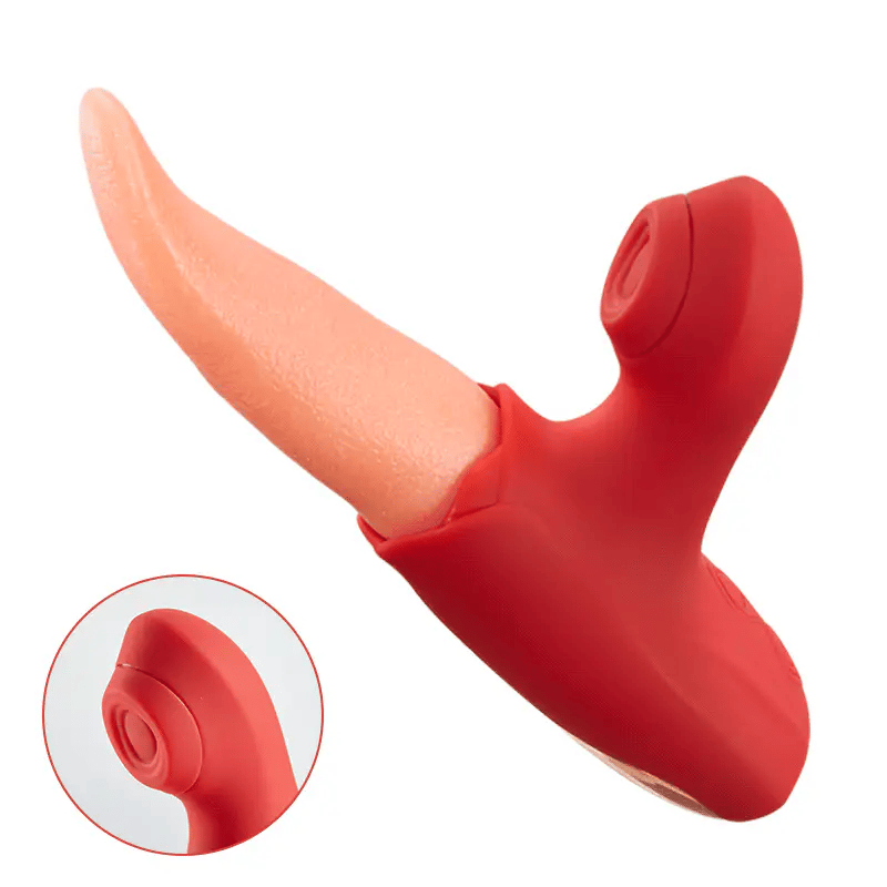 Licker - Flapping & Sucking Tongue Vibrator with 10 Vibration Modes