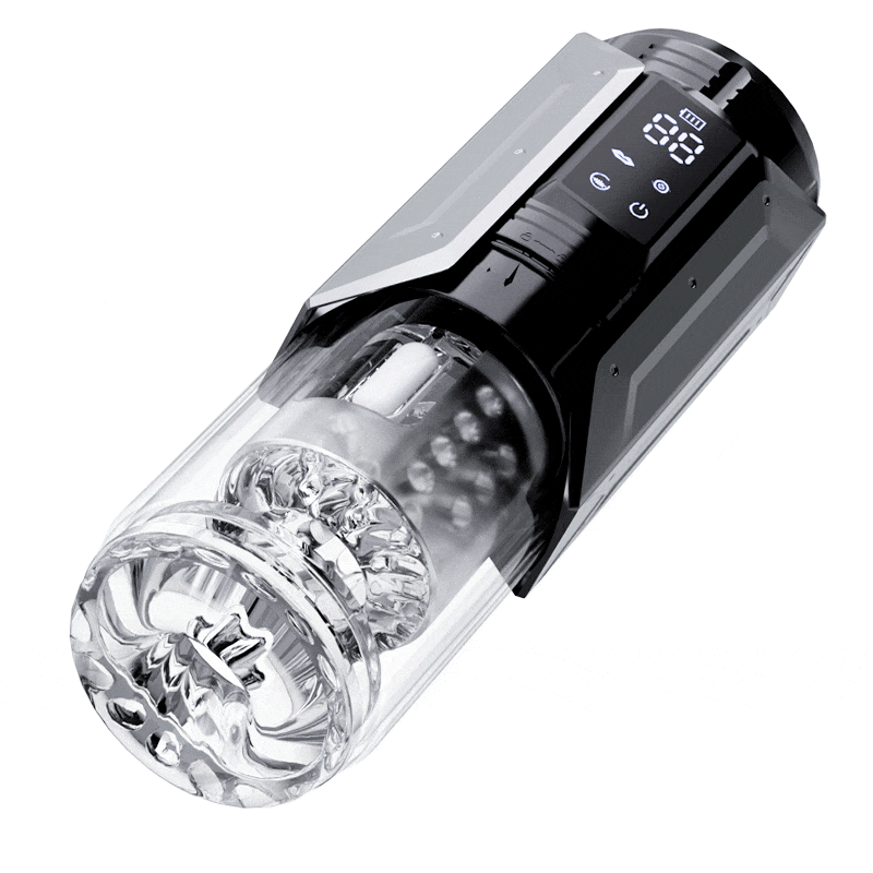 Penis Pump - Rechargetable Male Masturbator Stroker with 7 Sucking Thrusting Rotating & 7 Licking Modes