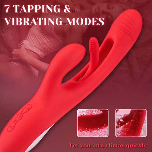 Ripple - 3 in 1 G-spot 7 Tongue-like Hollow Tapping Rabbit Vibrator