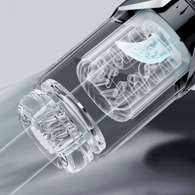 Penis Pump - Rechargetable Male Masturbator Stroker with 7 Sucking Thrusting Rotating & 7 Licking Modes