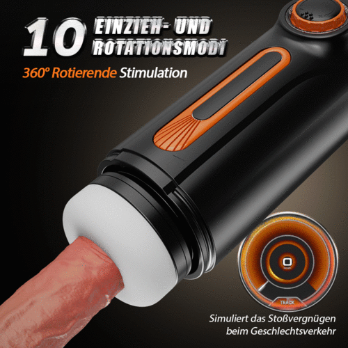 Alien - 6 IN 1 10 Vibrating & Thrusting with 4 Sucking Automatic Knob Adjusting Male Masturbator