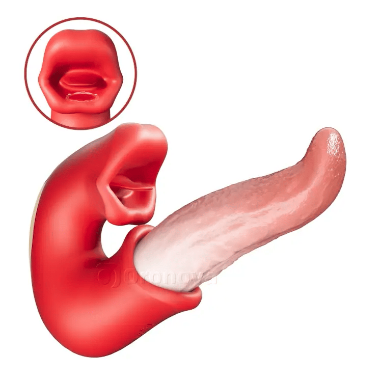 Newly Upgraded Medusa's Kiss G Spot Vibrator, Tongue Teasing Vibrator, 10 Modes with Biting &Licking &Swinging &Vibrating