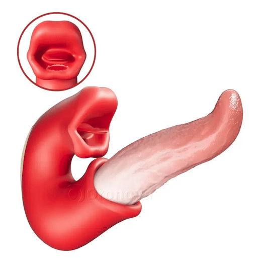 Newly Upgraded Medusa's Kiss G Spot Vibrator, Tongue Teasing Vibrator, 10 Modes with Biting &Licking &Swinging &Vibrating