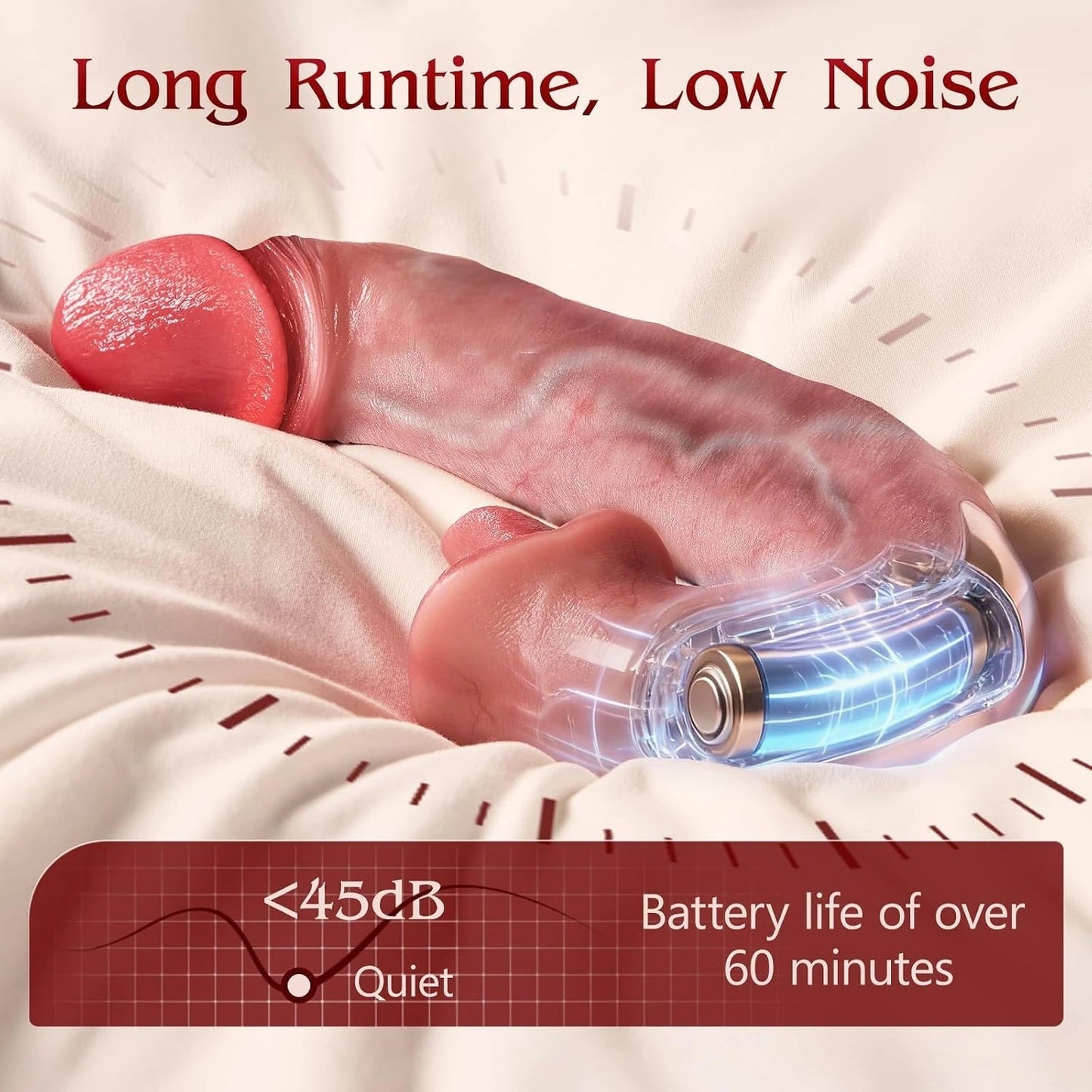Hero - Tongue Licking Dildo — AI Sync Realistic Silicone Pleasure Toy for Women