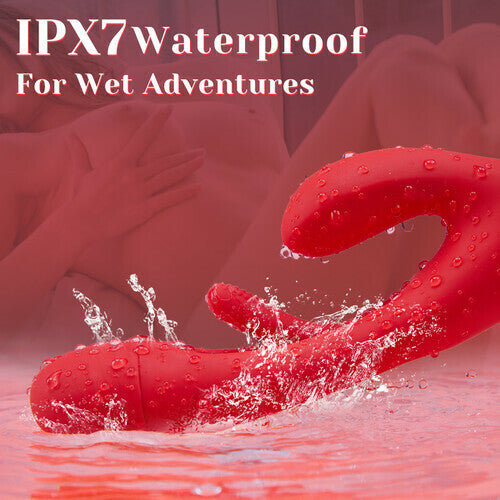 Ripple - 3 in 1 G-spot 7 Tongue-like Hollow Tapping Rabbit Vibrator