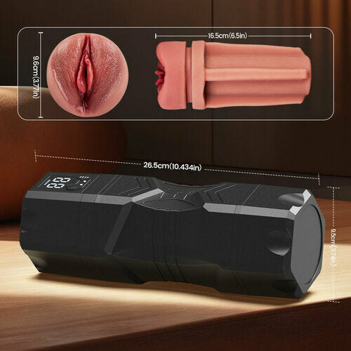 【Big Size Friendly】Captain Titan – Male Stroker with 5 Suction 9 Vibrations Realistic Riding & Squeezing Action for Intense