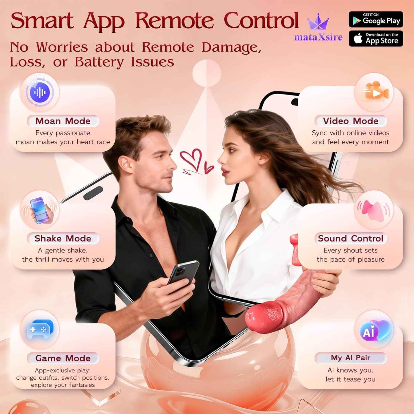Hero - Tongue Licking Dildo — AI Sync Realistic Silicone Pleasure Toy for Women