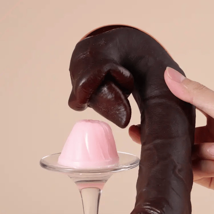 Hero - Tongue Licking Dildo — AI Sync Realistic Silicone Pleasure Toy for Women