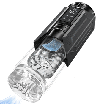 Penis Pump - Rechargetable Male Masturbator Stroker with 7 Sucking Thrusting Rotating & 7 Licking Modes