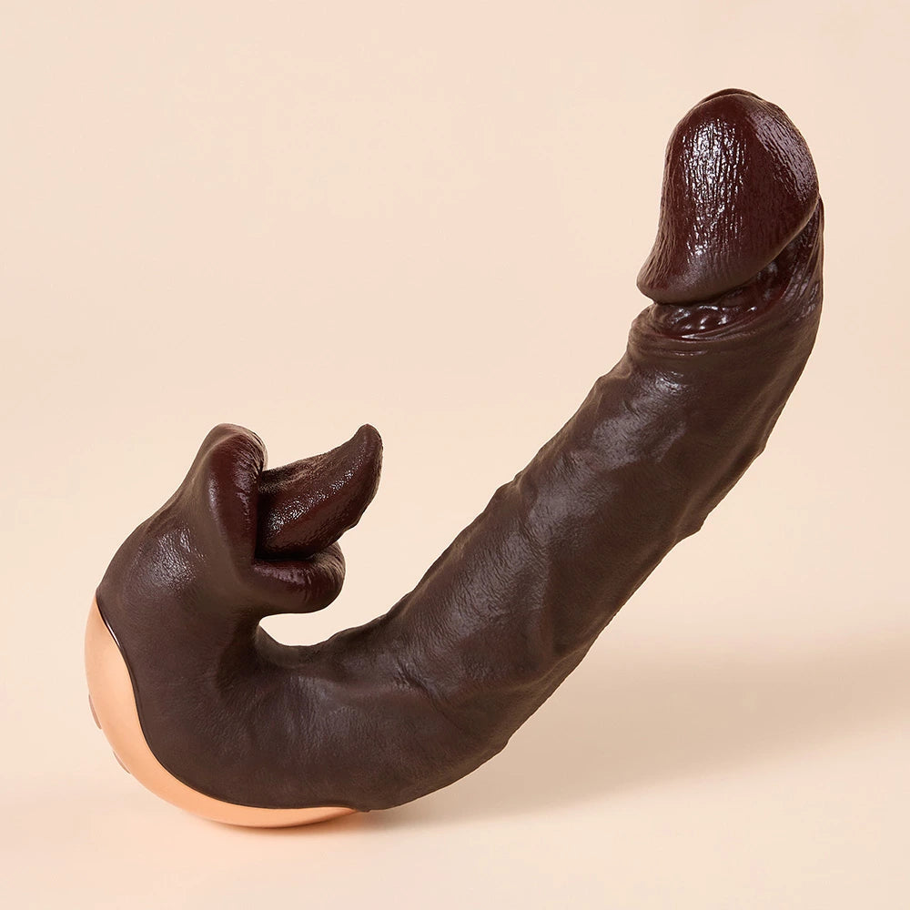 Hero - Tongue Licking Dildo — AI Sync Realistic Silicone Pleasure Toy for Women