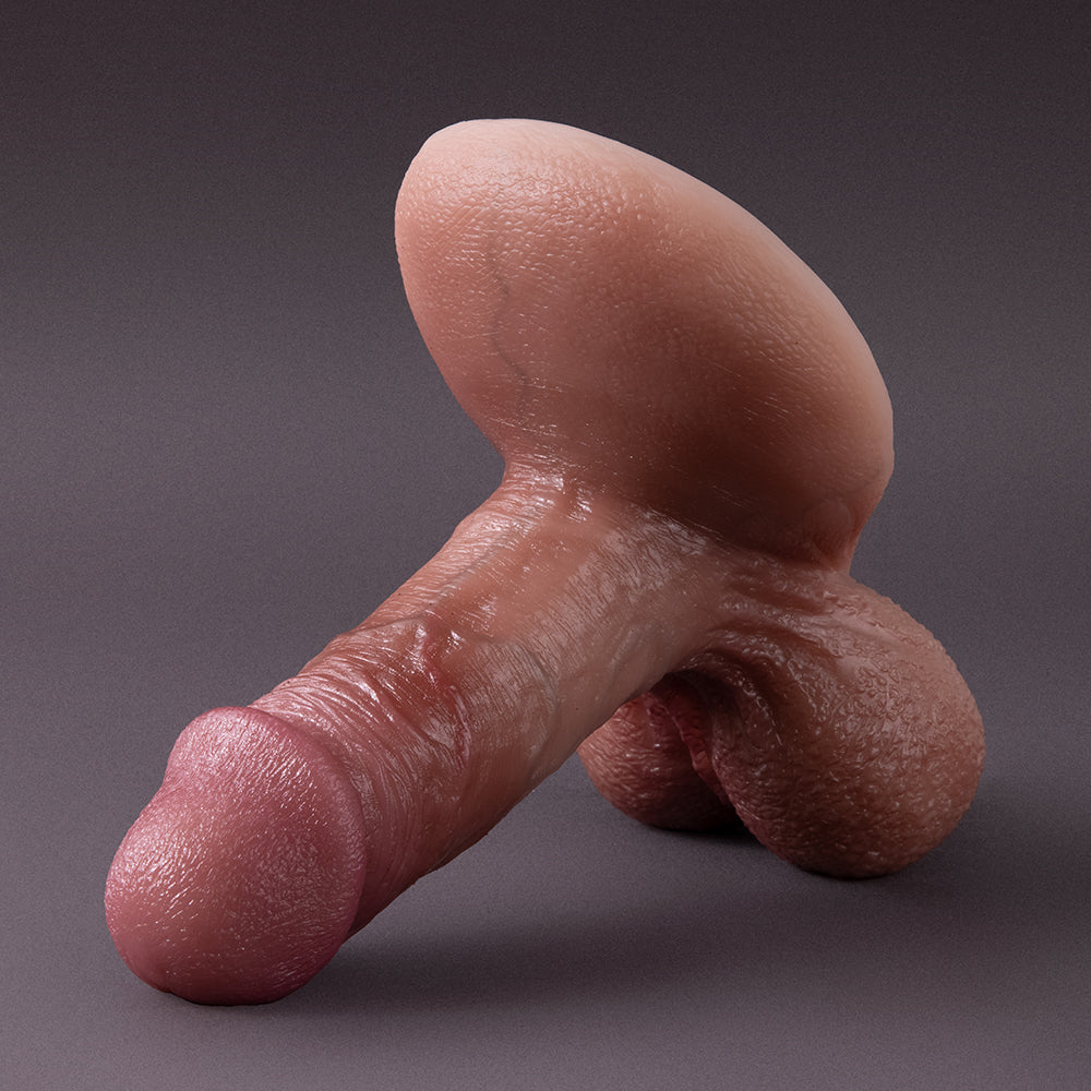 Poseidon-Squirtlove Realistic Big Dildo Sex Toys, Thick Huge Dildos with Strong Suction Cup, Skin-Like Giant Silicone Dildo for Anal Clit G-Spot Stimulation, Hands-Free Play Adult Toys for Women Couples Men