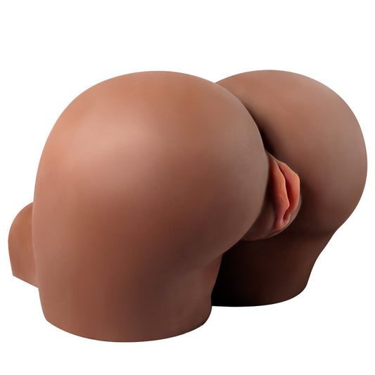 Huge - 10.8KG Sex Butt with Lifelike Vagina & Anus, 2 in 1 Doll Torso (Coffee & Flesh)