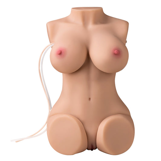 Wendy-Sex Doll Vibrating Doll Male Masturbator with Realistic Big Boobs,Vagina & Anal, 3 in 1 Torso Masturbator Love Doll Pocket Pussy Ass Adult Sex Toy for Men Masturbation Male Sex Toy, Life Size Soft Butt & Plump Labia