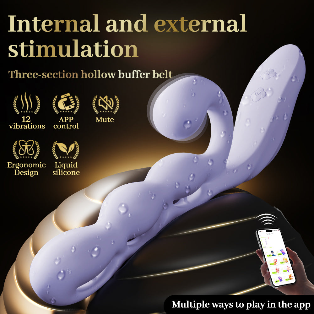 Purple Grapes-Clitoral, G spot Vibrator App Interactive Sex Toy