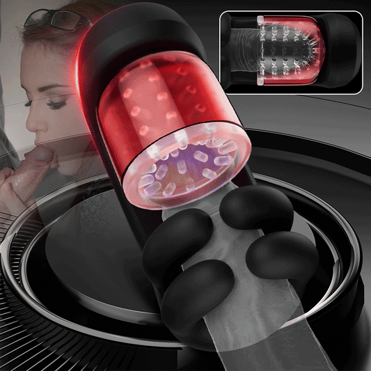 Evolus Finger 2.0 Male Stroker – 9 Vibration 9 Pinch & 9 Rotation Glans Trainer