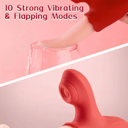 Licker - Flapping & Sucking Tongue Vibrator with 10 Vibration Modes