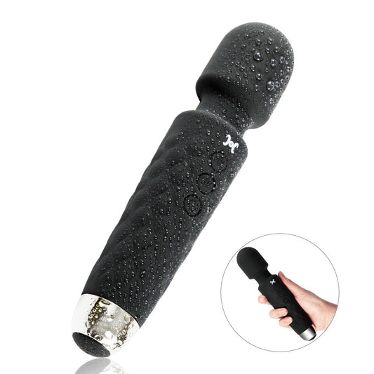AcmeJoy 8 Speeds 20 Frequencies Vibrating AV Clitoral G-Spot Massager