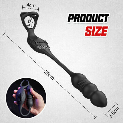 Mike - 9 Thrusting & Vibrating Wearable Prostate Massager with Cock ring