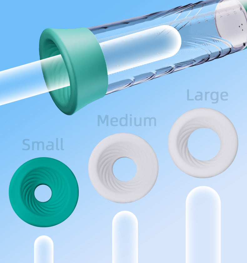GigaGrow- 5 Suction & Manual Air Pressure 2 IN 1  for ED Treatment Penis Pump