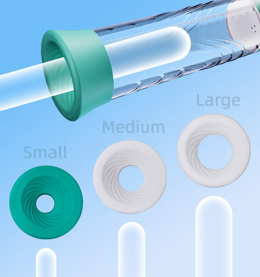 GigaGrow- 5 Suction & Manual Air Pressure 2 IN 1  for ED Treatment Penis Pump