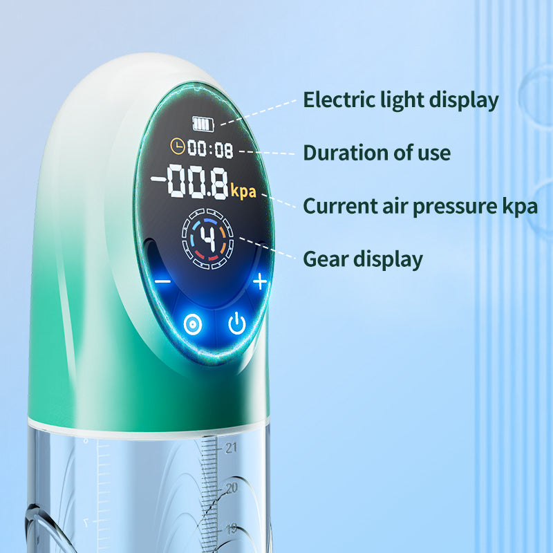 GigaGrow- 5 Suction & Manual Air Pressure 2 IN 1  for ED Treatment Penis Pump