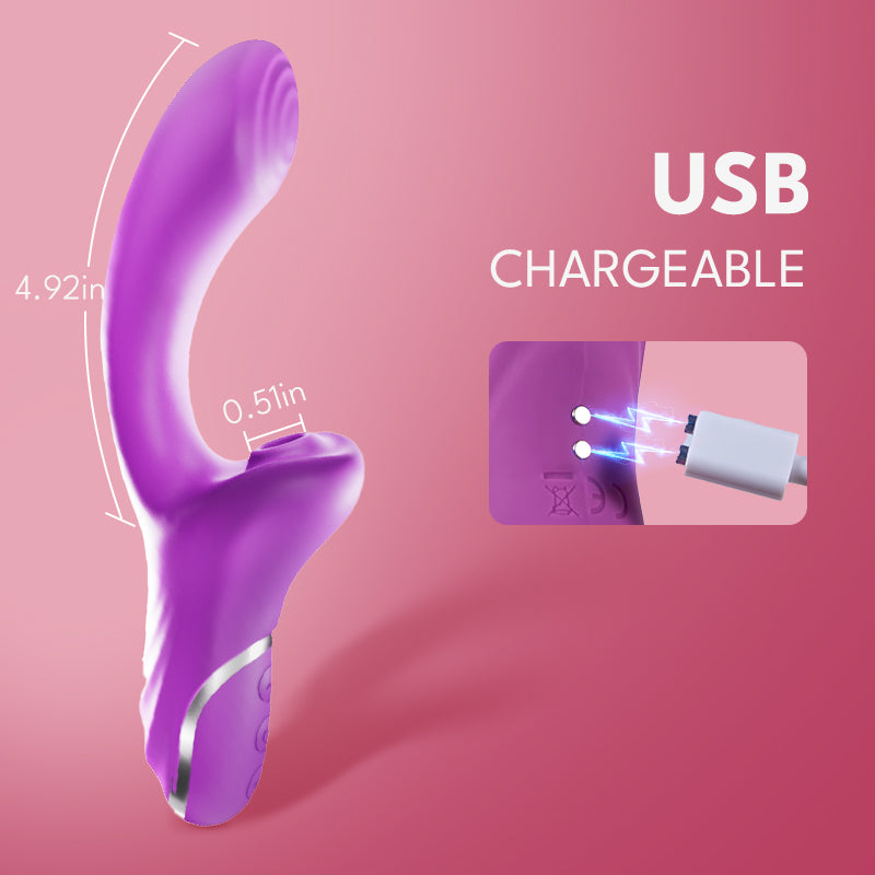 Alpha Sucking G-spot Vibrator Vibrating Sex Toy for Double Stimulation