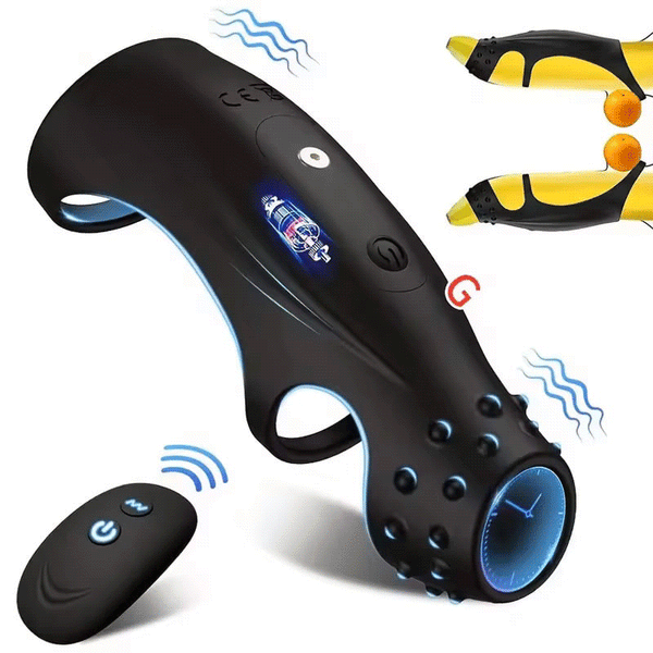 9 Vibrating Cock Ring with G-spot Stimulation and Remote Control