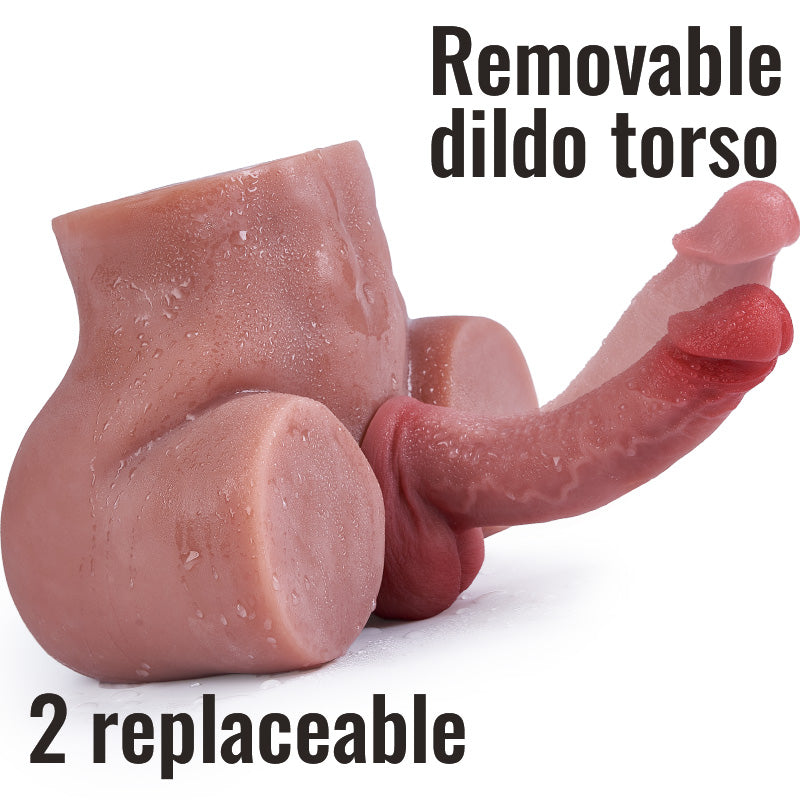【2 Dildos Available】6.5in/8.27in, Removable & Replaceable
